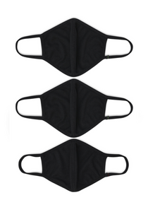 3 Pcs Unisex Premium Ear Loop Face Coverings - Masks - Gaiter Face Masks