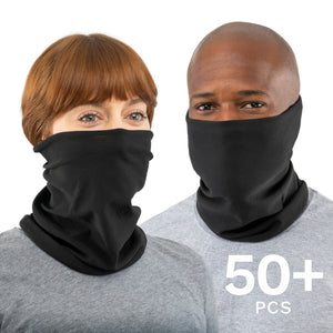 50-10000 Pcs Black USA Face Defender Neck Gaiters Wholesale Bulk Lots - Masks - Gaiter Face Masks